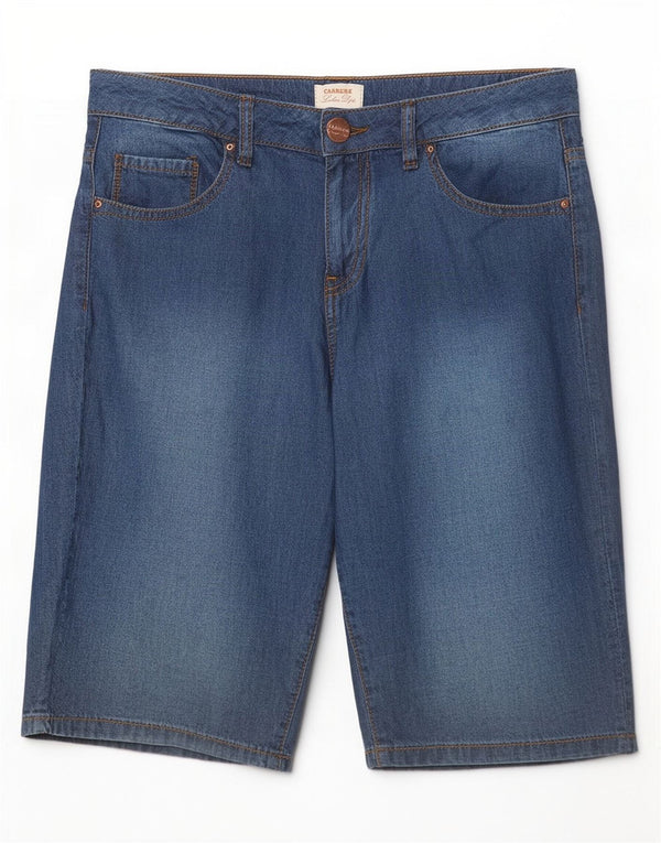Carrera Womens Denim Shorts W27 Small Blue Cotton