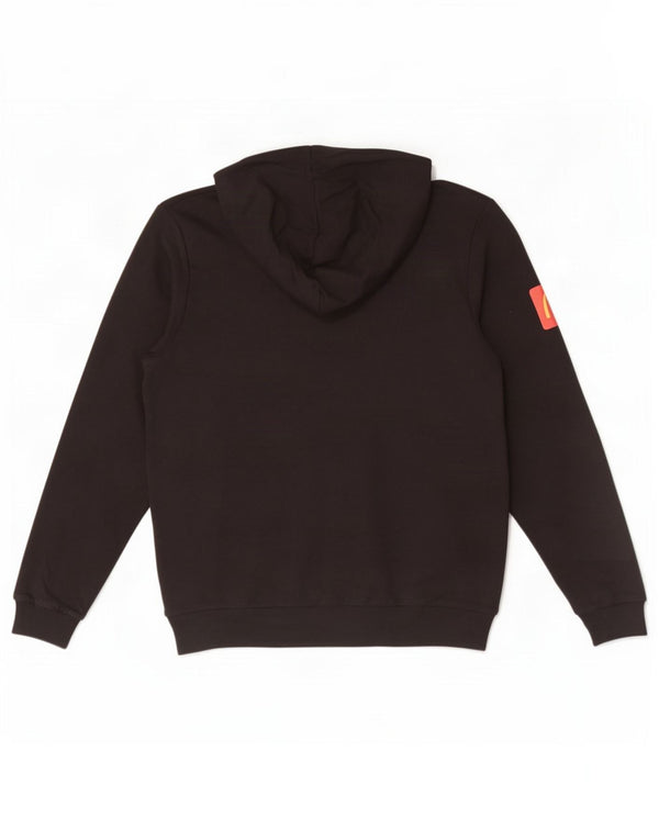 Puma Mens Graphic Hoodie Jumper Large Black Cotton