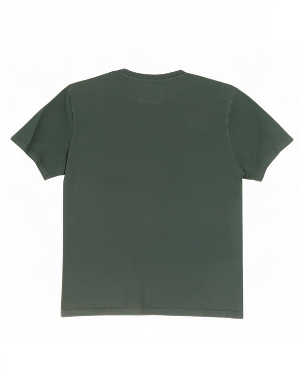 Lyle & Scott Mens T-Shirt Top Large Green Cotton