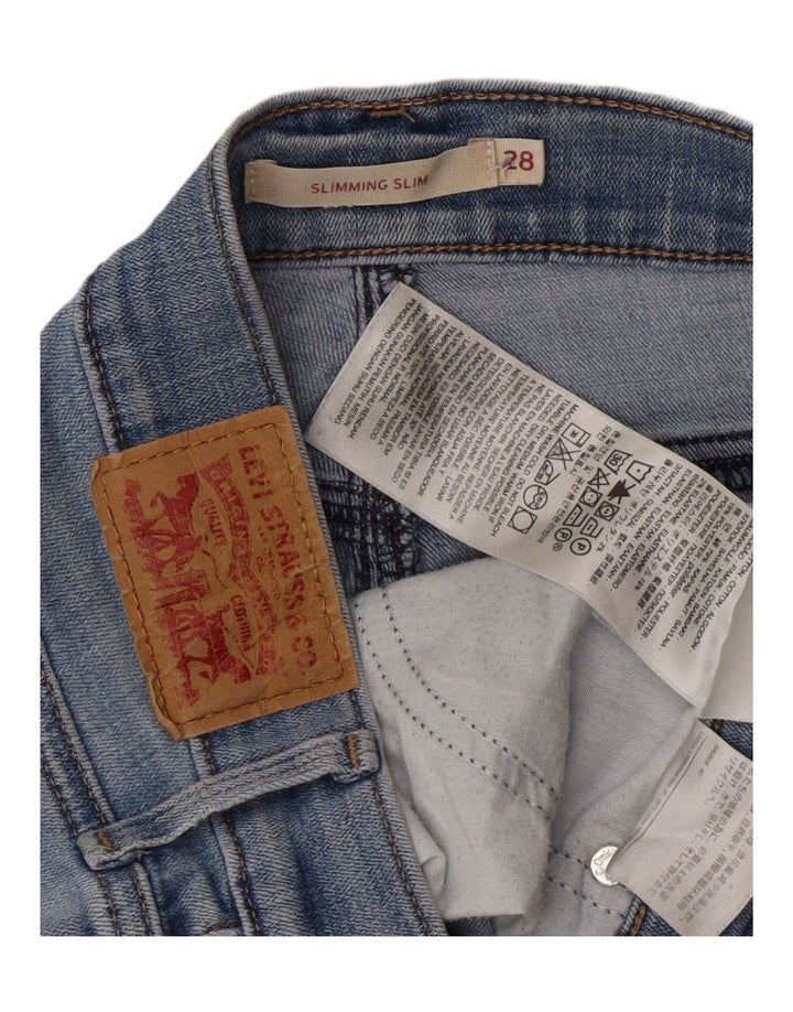LEVI'S Womens Slimming Slim Jeans  W28 L31 Blue Cotton Vintage Levi's and Second-Hand Levi's from Messina Hembry 