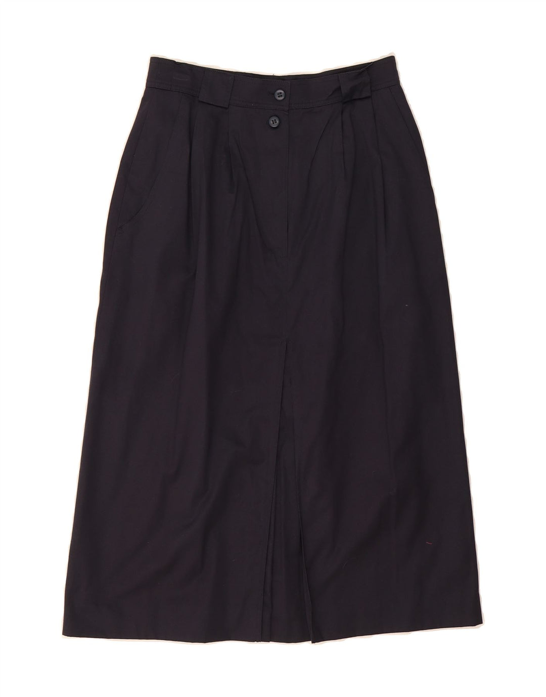 BOGNER Womens A-Line Skirt EU 38 Medium W27  Navy Blue Cotton Vintage Bogner and Second-Hand Bogner from Messina Hembry 