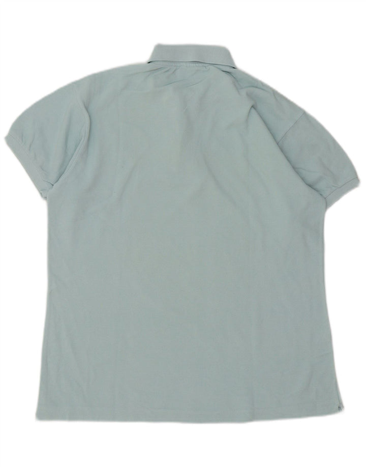 Lacoste Mens Polo Shirt Size 4 Medium Turquoise Cotton