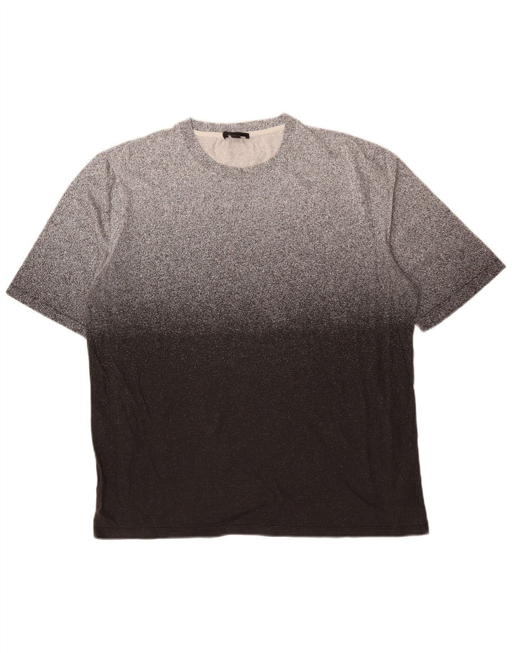 Cos Herre T-Shirt Top Stor Grå Flecked Bomuld