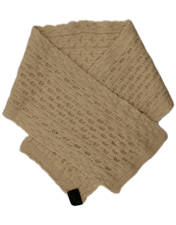 Glencroft Womens Knit Rectangle Scarf One Size Off White New Wool Winter