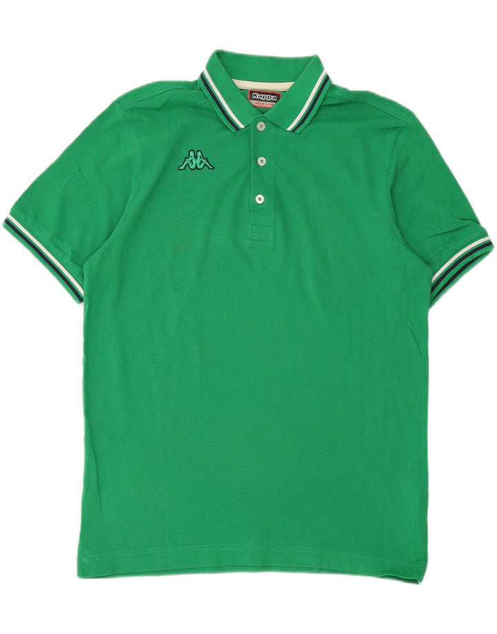 KAPPA Mens Polo Shirt Medium Green Cotton