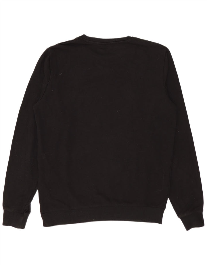 Kappa Mens Sweatshirt Jumper Medium Black Cotton