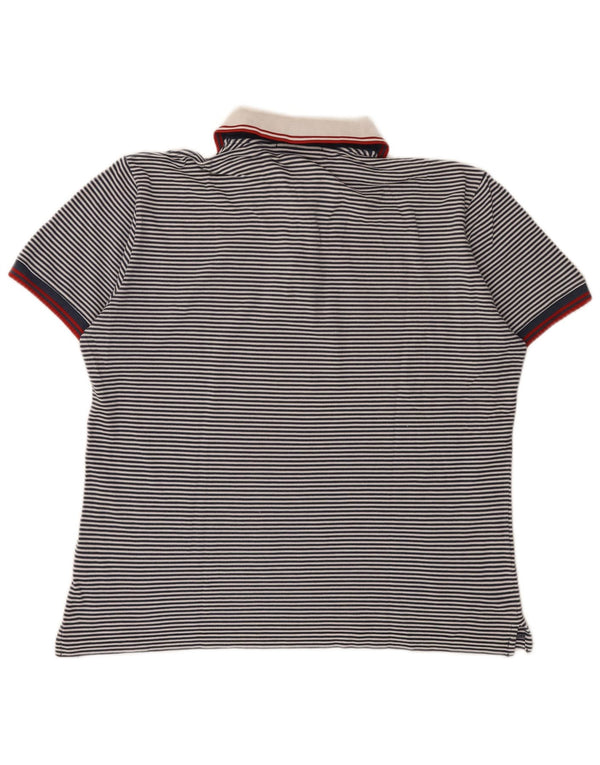 Męska koszulka polo Fred Perry XL, granatowa, bawełniana w prążki