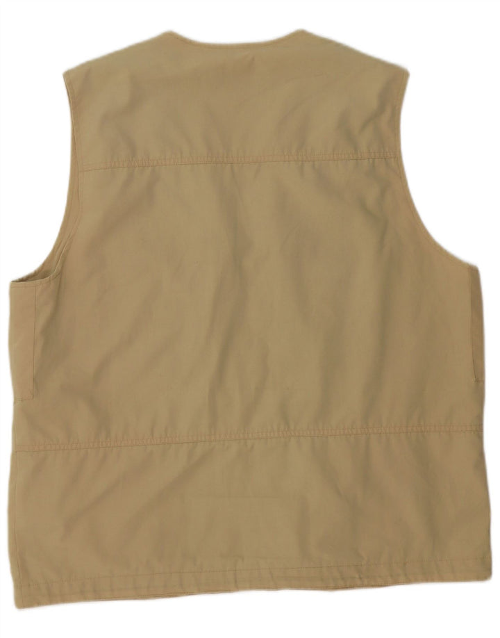 Brugi Herren Utility Gilet UK 40 Large Khaki Polyester
