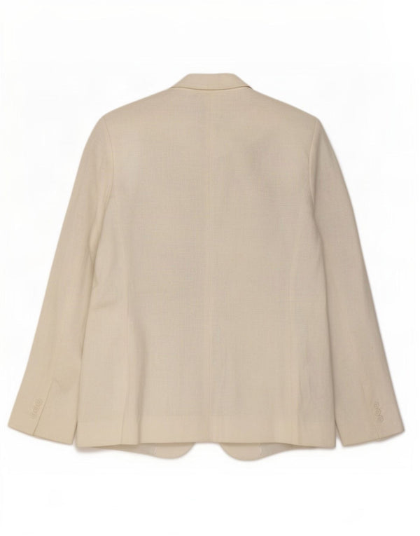 Marks & Spencer Dame 1 Knap Blazer Jacket UK 14 Large White