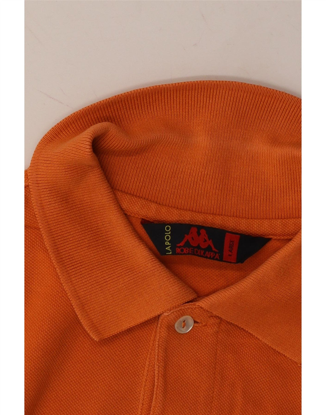 KAPPA Mens Polo Shirt Large Orange Cotton Vintage Kappa and Second-Hand Kappa from Messina Hembry 