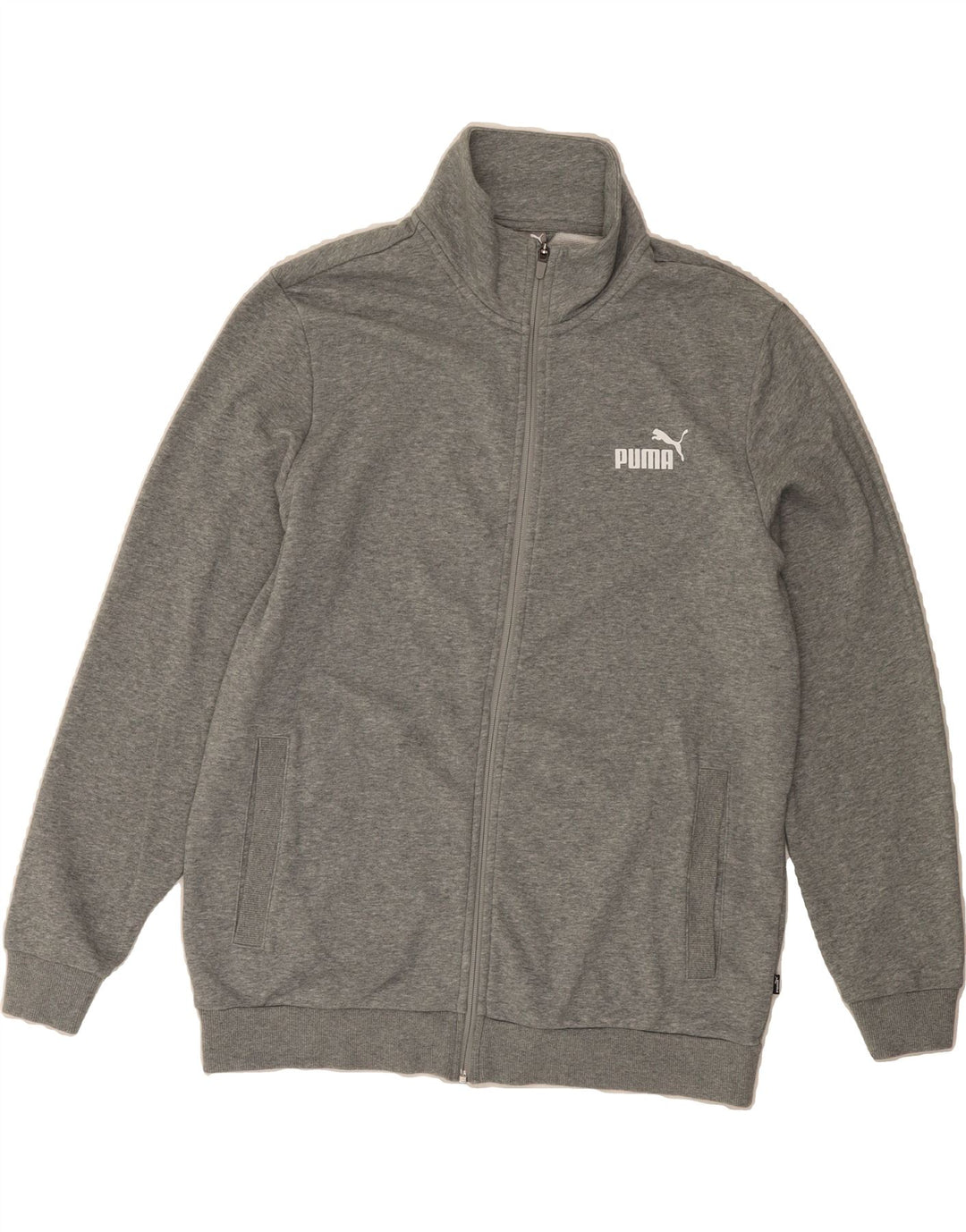 PUMA Mens Tracksuit Top Jacket Large Grey Cotton Vintage Puma and Second-Hand Puma from Messina Hembry 