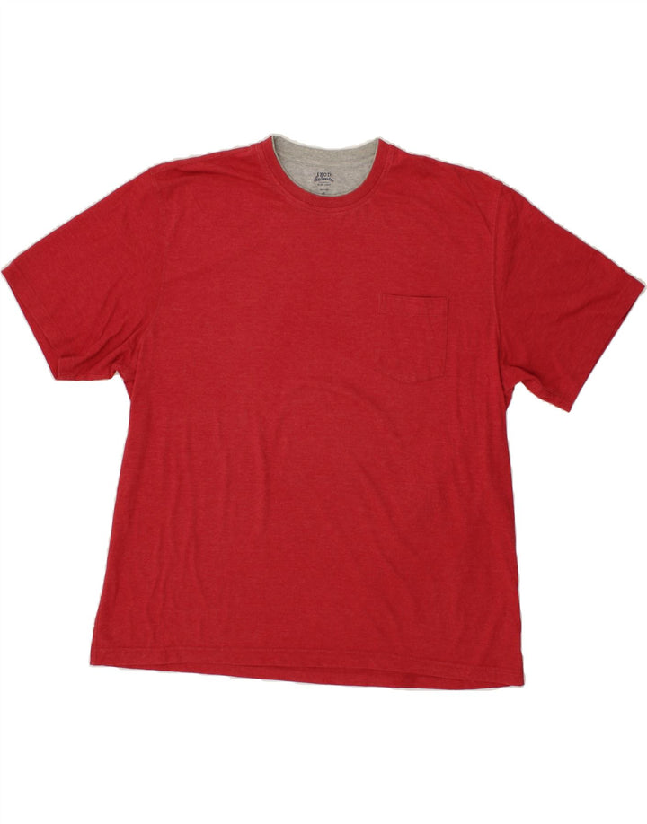 IZOD Mens T-Shirt 2XL Red Cotton Vintage Izod and Second-Hand Izod from Messina Hembry 