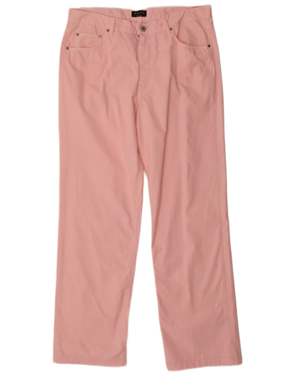 Belfe Damen gerade Freizeithose W36 L31 rosa Baumwolle