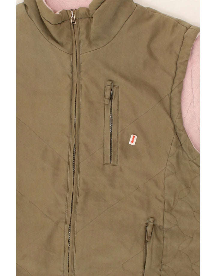 JOULES Girls Reversible Gilet 11-12 Years Brown Polyester Vintage Joules and Second-Hand Joules from Messina Hembry 