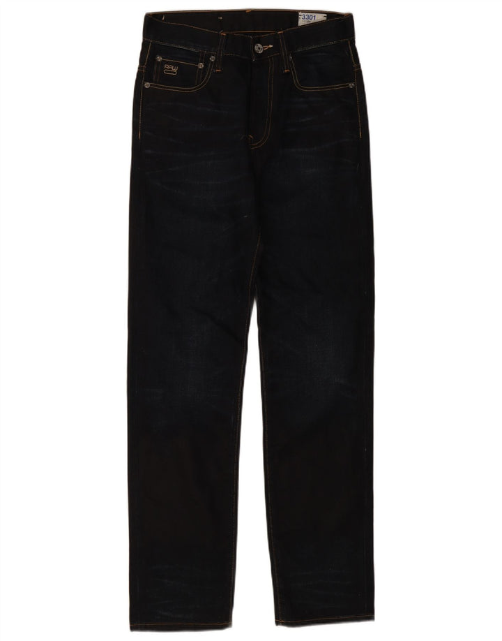 G-Star Mens 3301 Straight Jeans W28 L32 Black