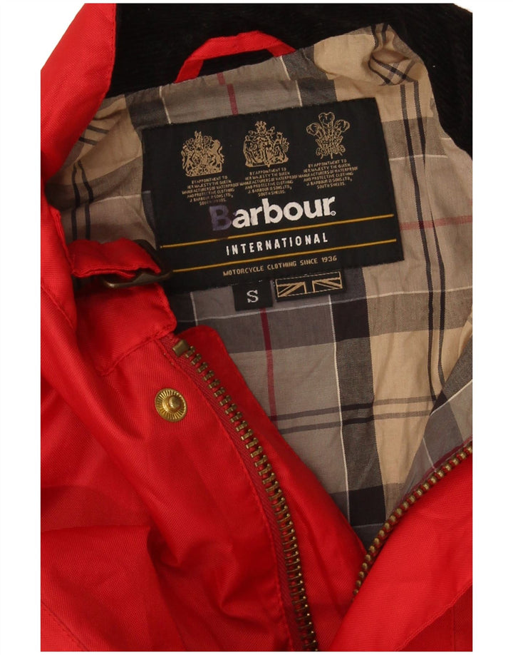 Barbour Mens Motorstyle Racer Jacket UK 36 Small Red