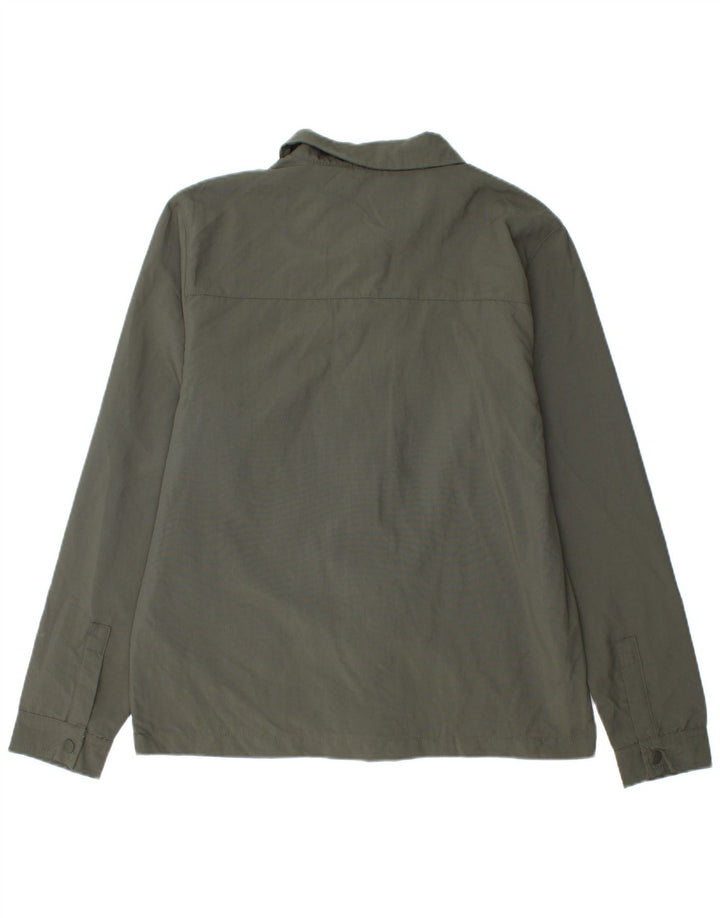 French Connection Herre Overshirt Shirt Medium Khaki Polyamid