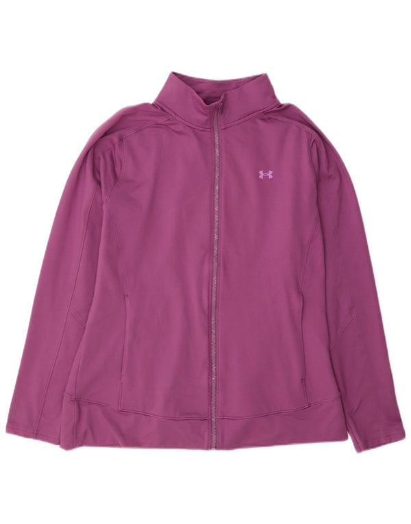 Under Armour Veste de survêtement pour femme UK 14 Large Violet Polyester