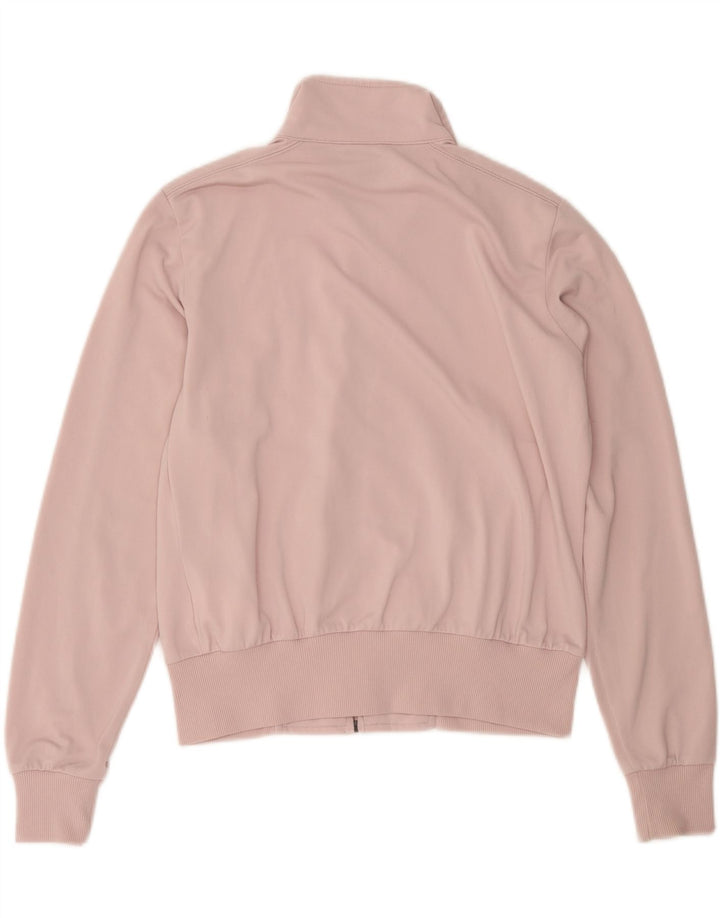 NIKE Womens Tracksuit Top Jacket UK 10/12 Medium Pink Polyester