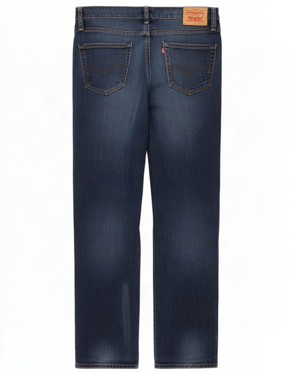 Мужские прямые джинсы Levi's 519 W34 L32 темно-синие, хлопок