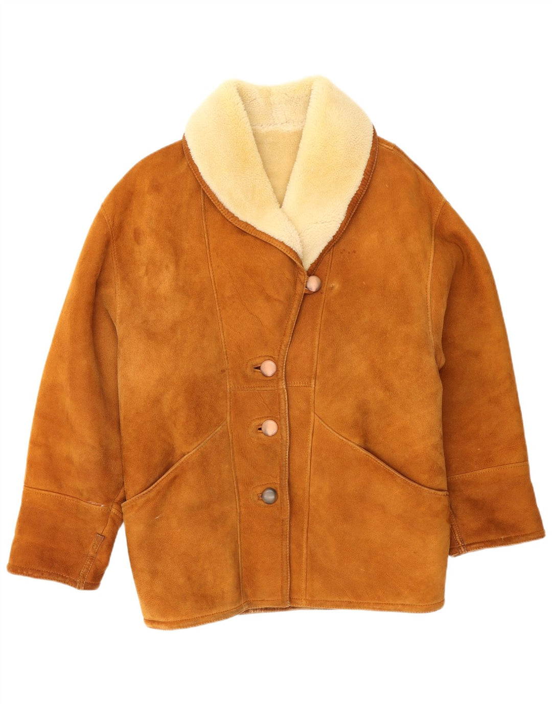 Umberto Olivieri Womens Oversized Jacket IT 40 Small Brown