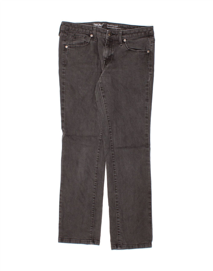 MOSSIMO Womens Stretch Mid Rise Straight Jeans US 6 Medium W28 L28 Grey Vintage Mossimo and Second-Hand Mossimo from Messina Hembry 