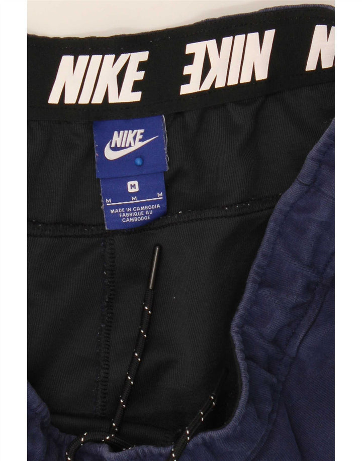 Nike Mens Tracksuit Trousers Joggers Medium Navy Blue Cotton