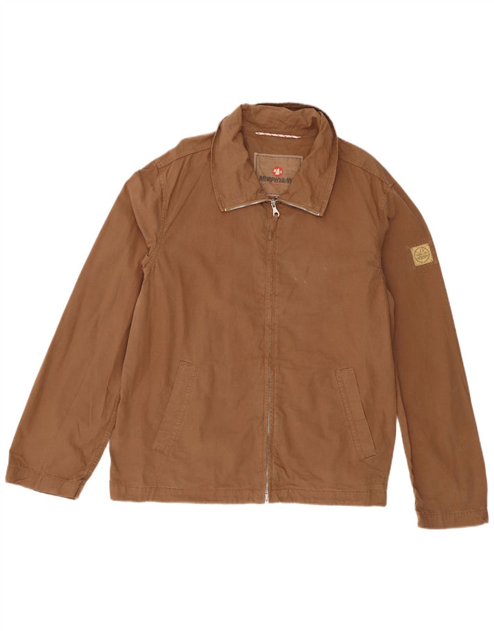 Murphy & Nye Mens Bomber Jacket UK 44 2XL Beige Cotton