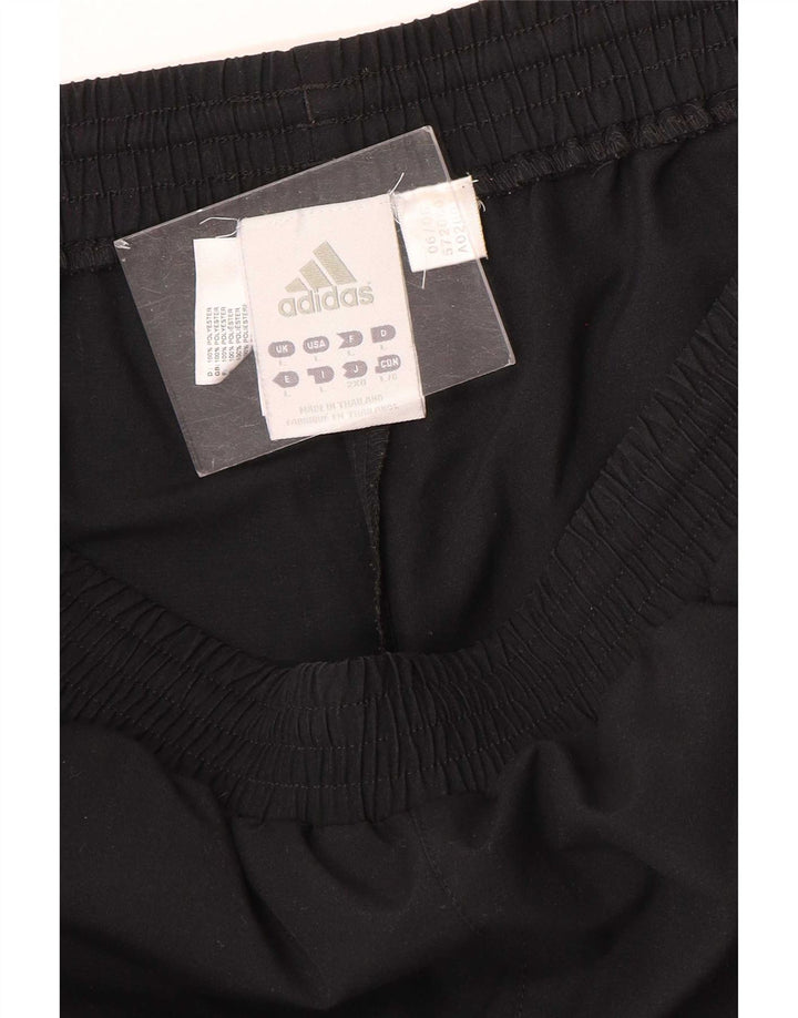 Pantaloni da tuta da uomo Adidas Large neri in poliestere