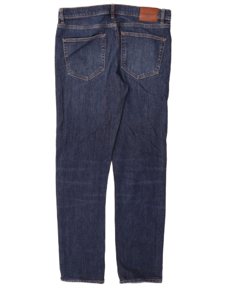 Gant Mens Slim Jeans W33 L32 Blue Cotton