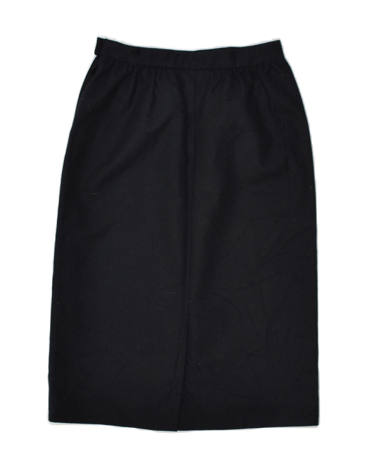 PENDLETON Womens Petite High Waist Straight Skirt US 6 Medium W26 Black | Vintage Pendleton | Thrift | Second-Hand Pendleton | Used Clothing | Messina Hembry 