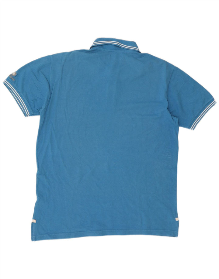 Polo da uomo Murphy & Nye grande in cotone blu