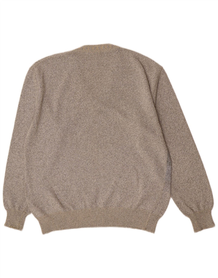 Corradi Herre V-hals sweater Medium Grå Geometrisk