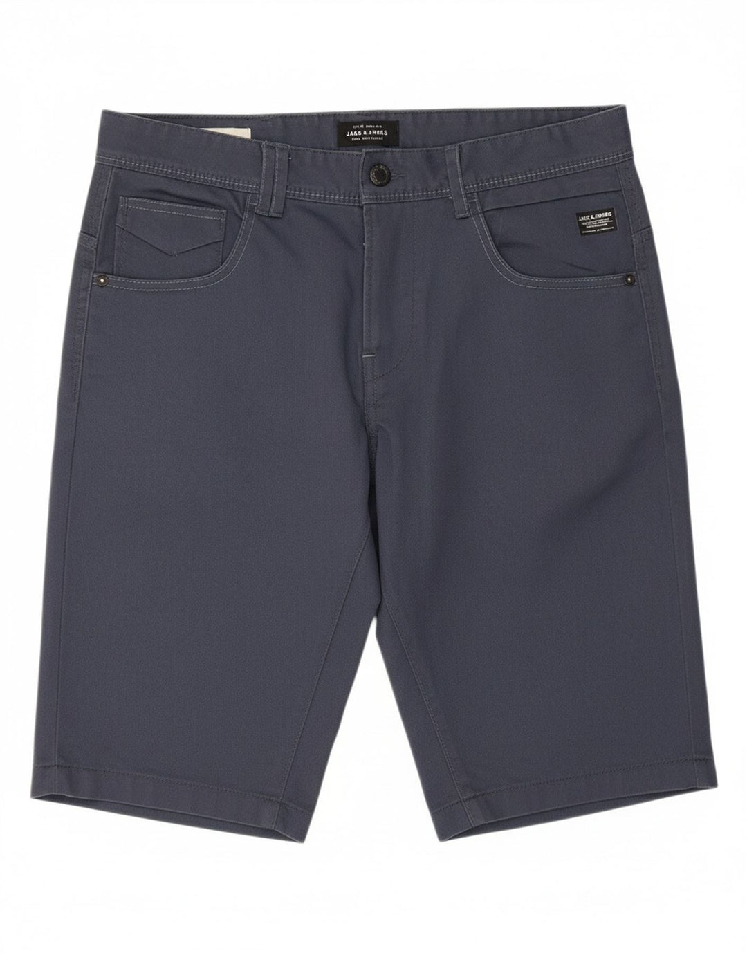 JACK & JONES Mens Casual Shorts Medium W32  Blue Polyester