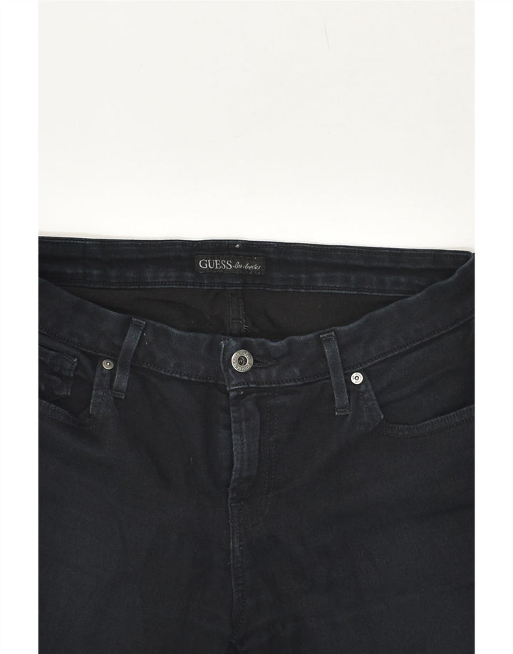 GUESS Womens Slim Jeans W29 L28 Black Cotton Vintage Guess and Second-Hand Guess from Messina Hembry 