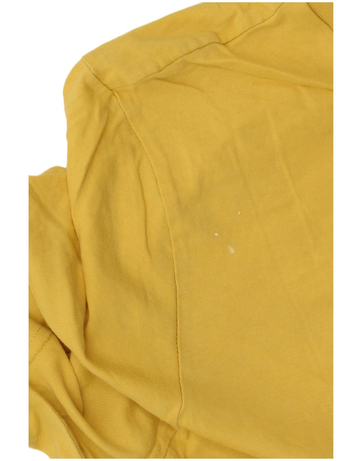 Puma Mens Graphic T-Shirt Top Medium Yellow