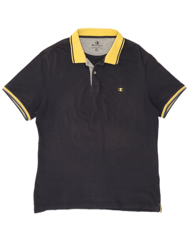 CHAMPION Mens Polo Shirt XL Navy Blue