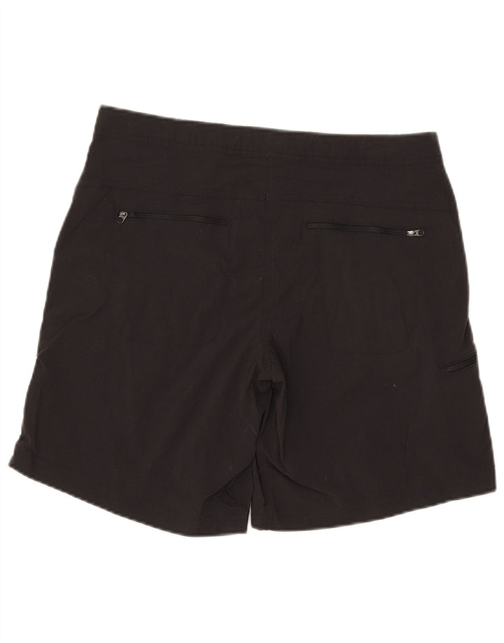 L.L.Bean Womens Cargo Shorts US 10 Large W32 Black Nylon