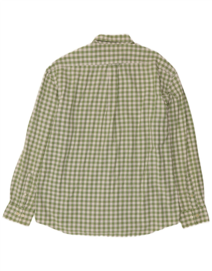 Gant Mens Regular Fit Shirt XL Green Gingham Cotton