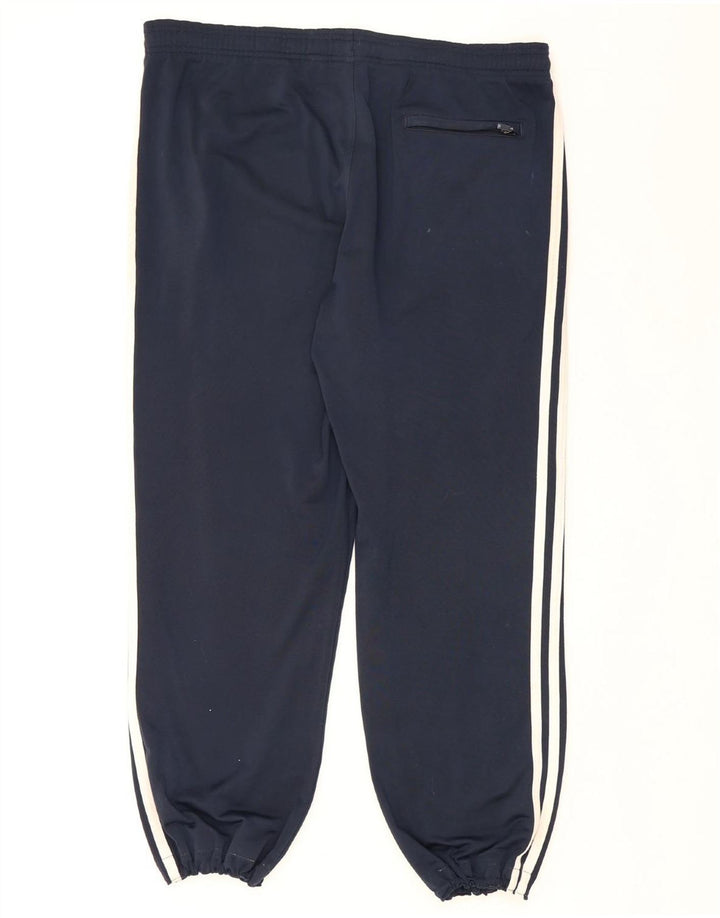 ADIDAS Mens Tracksuit Trousers Joggers Medium  Navy Blue Polyester Vintage Adidas and Second-Hand Adidas from Messina Hembry 