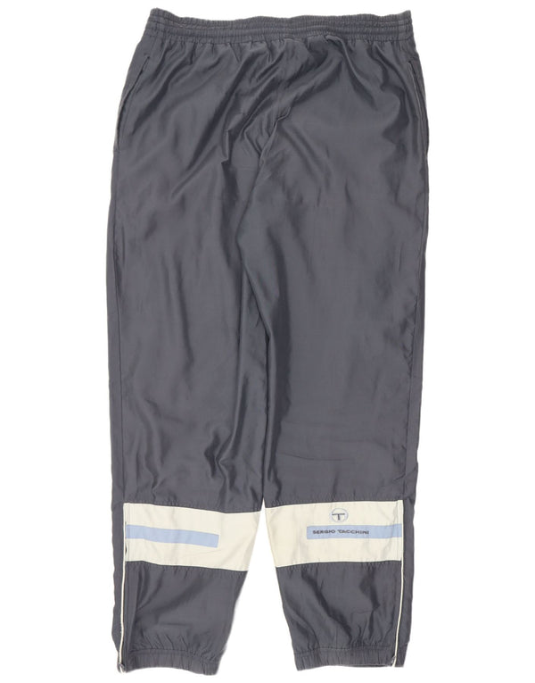 Sergio Tacchini Mens Tracksuit Trousers Joggers IT 52 XL Grey Colourblock