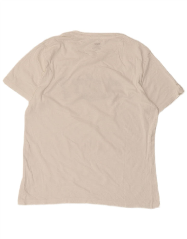 LEVI'S Womens Graphic T-Shirt Top UK 10 Small White