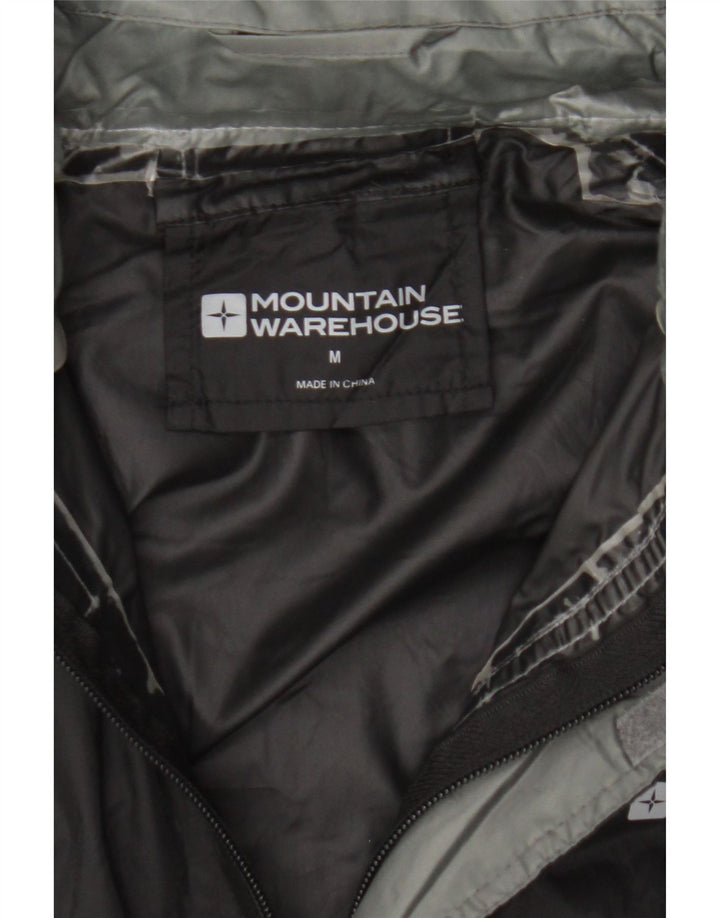 MOUNTAIN WAREHOUSE Mens Rain Jacket UK 38 Medium Black Nylon Vintage Mountain Warehouse and Second-Hand Mountain Warehouse from Messina Hembry 