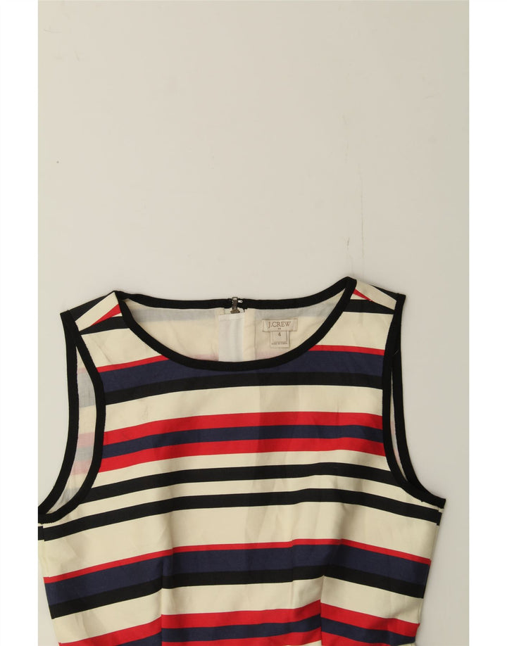 J. CREW Womens Sleeveless Sheath Dress US 4 Small Multicoloured Striped Vintage J. Crew and Second-Hand J. Crew from Messina Hembry 