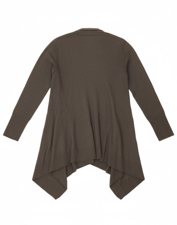 JIGSAW Womens Open Cardigan Sweater UK 12 Medium Grey Viscose