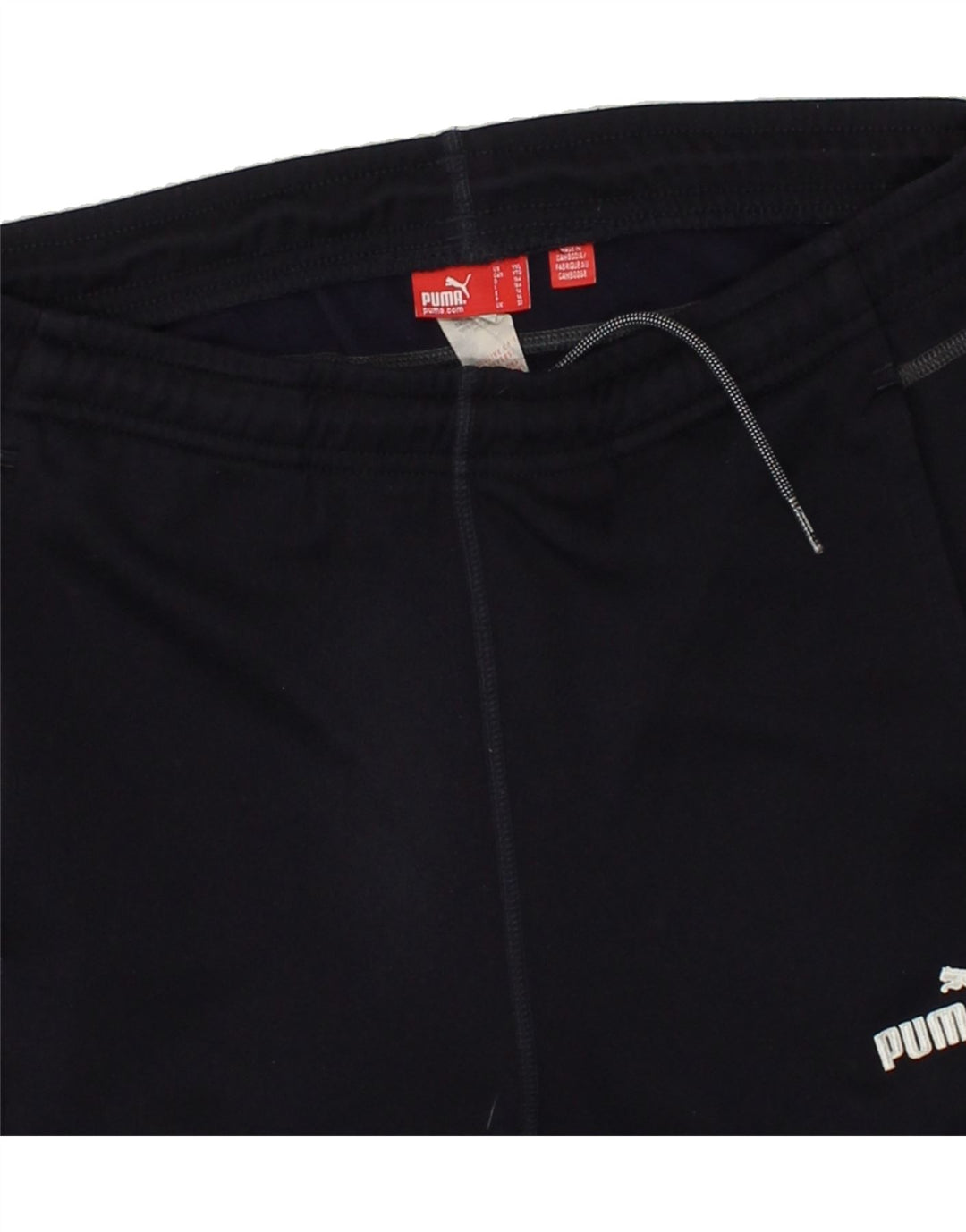 PUMA Boys Tracksuit Trousers 13-14 Years Navy Blue Polyester Vintage Puma and Second-Hand Puma from Messina Hembry 