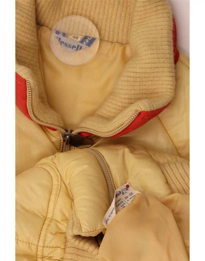 Jaqueta acolchoada masculina Ellesse IT 46 pequena amarela