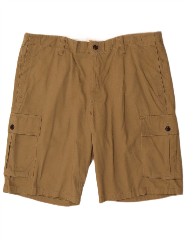 Dockers Mens Cargo Shorts W38 XL Beige Cotton