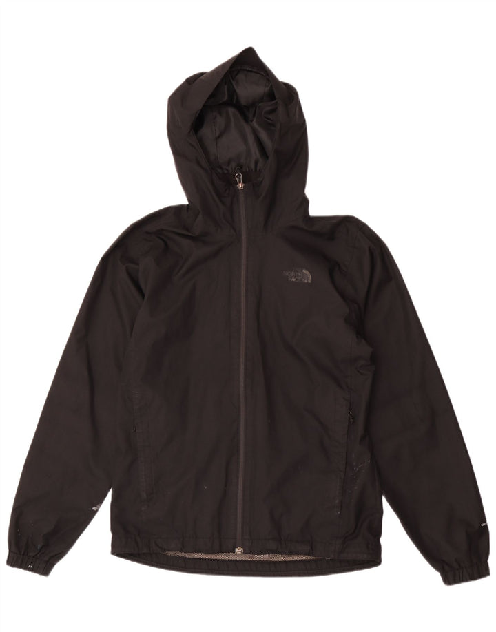 The North Face Mens Hooded Rain Jacket UK 36 Small Black Polyester