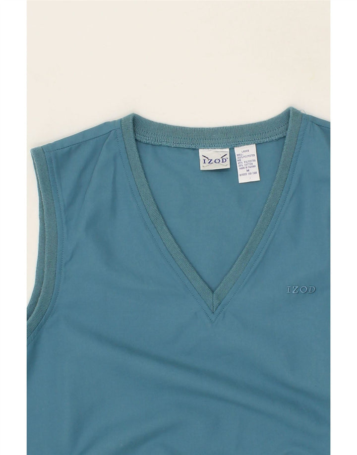 IZOD Womens Vest Top UK 14 Medium Blue Polyester Vintage Izod and Second-Hand Izod from Messina Hembry 